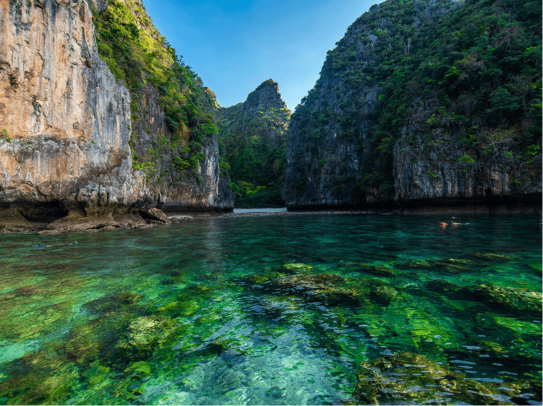 beaches-ko-phi-phi-islands-rai-ley-peninsula-are-framed-by-stunning-limestone-cliffs-they-are-regularly-listed-top-beaches-thailand 1