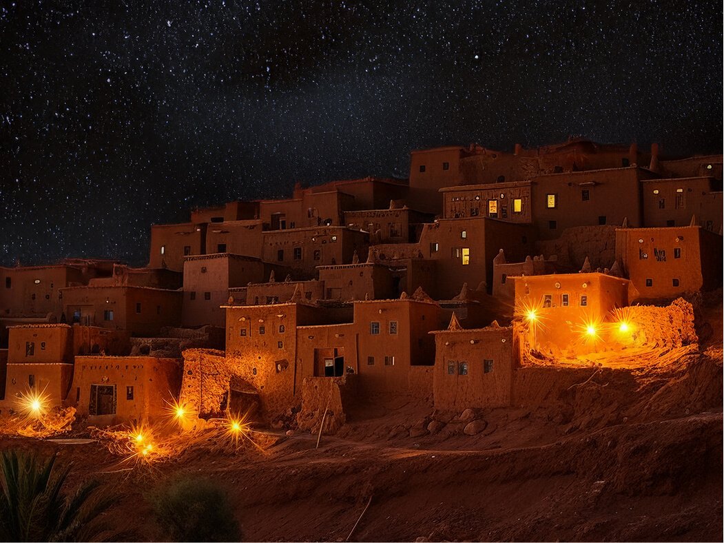 beautiful-starry-sky-town 1