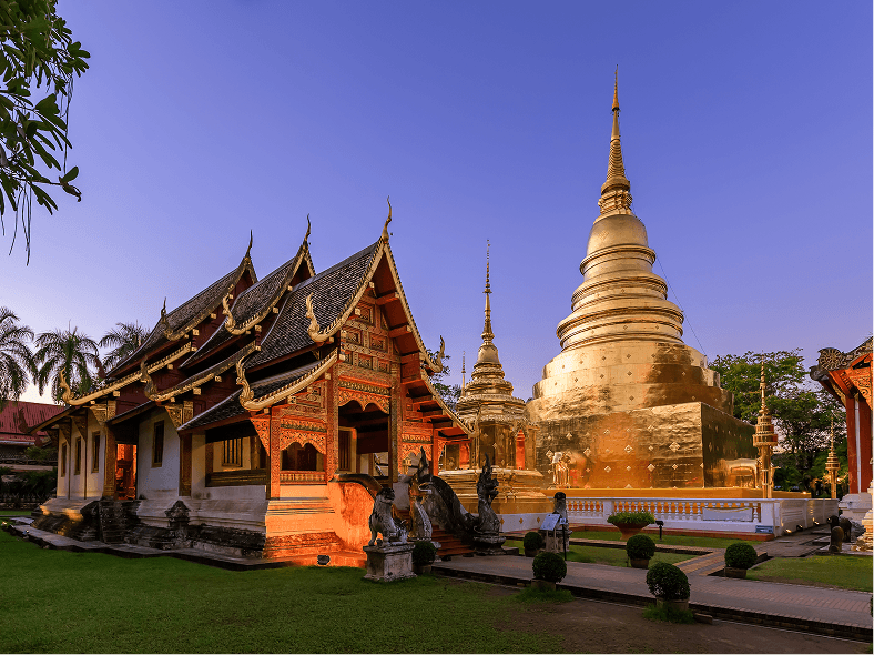 chapel-golden-pagoda-wat-phra-singh-woramahawihan-chiang-mai-twilight-night-with-stars-sky 1