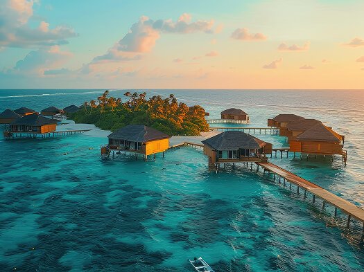 tropical-paradise-overwater-bungalows-sunset (1) 1